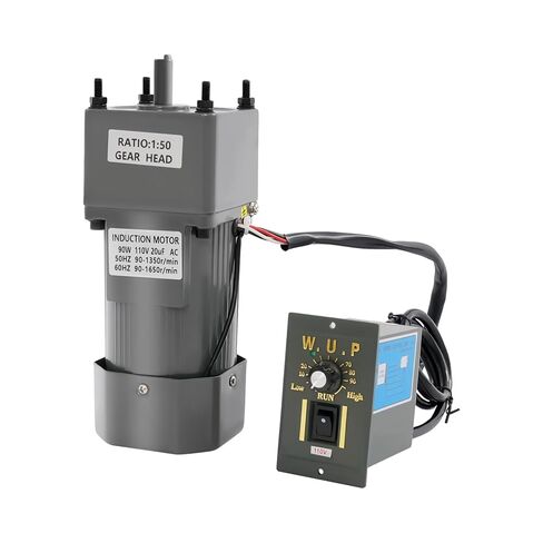 110V 90W 27RPM Ac Gear Motor Electric Single-Phase Motor with Variable Speed Adjustable Controller Governor Geared Motor and Adjustable Speed Controller Combo (50K) in Saudi Arabia