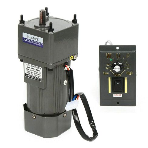 110V 90W 27RPM Ac Gear Motor Electric Single-Phase Motor with Variable Speed Adjustable Controller Governor Geared Motor and Adjustable Speed Controller Combo (50K) in Saudi Arabia