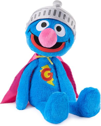 GUND Sesame Street Official Toothpick Super Grover Plush، دمية قطيفة، لعبة حسية، حيوانات محشوة في شارع سمسم، هدايا للأطفال، أزرق، 38.1 سم in Saudi Arabia