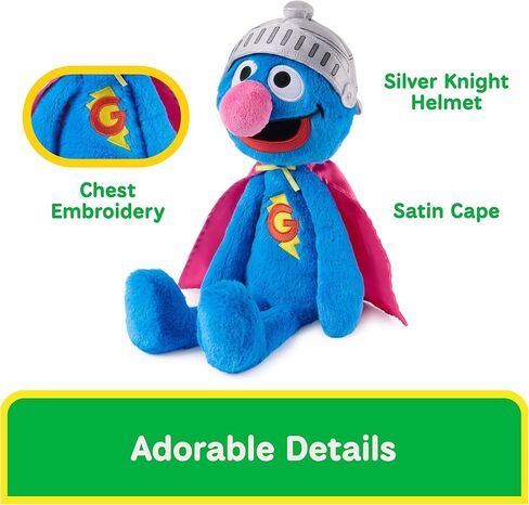 GUND Sesame Street Official Toothpick Super Grover Plush، دمية قطيفة، لعبة حسية، حيوانات محشوة في شارع سمسم، هدايا للأطفال، أزرق، 38.1 سم in Saudi Arabia