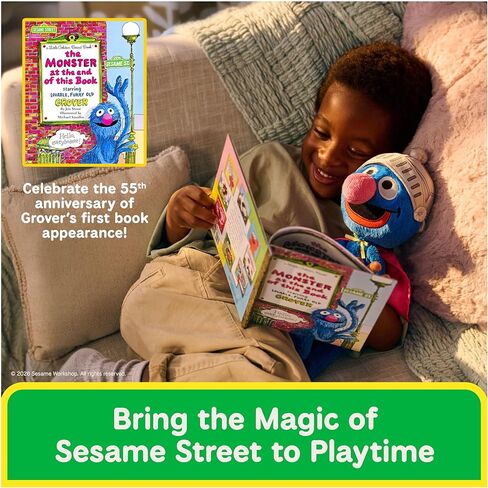 GUND Sesame Street Official Toothpick Super Grover Plush، دمية قطيفة، لعبة حسية، حيوانات محشوة في شارع سمسم، هدايا للأطفال، أزرق، 38.1 سم in Saudi Arabia