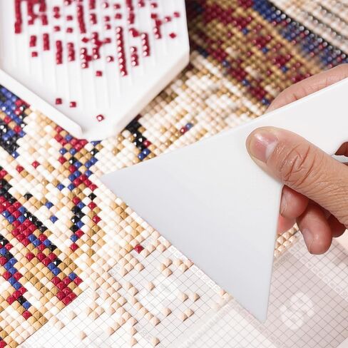 قطعتان من أدوات إصلاح الفن الماسي للطلاء الماسي، ملحقات إصلاح الفن الماسي، أداة محاذاة الفن، أداة إصلاح الطلاء الماسي لمجموعات الطلاء الماسي DIY، مستلزمات الطلاء الماسي (أبيض) in Kuwait
