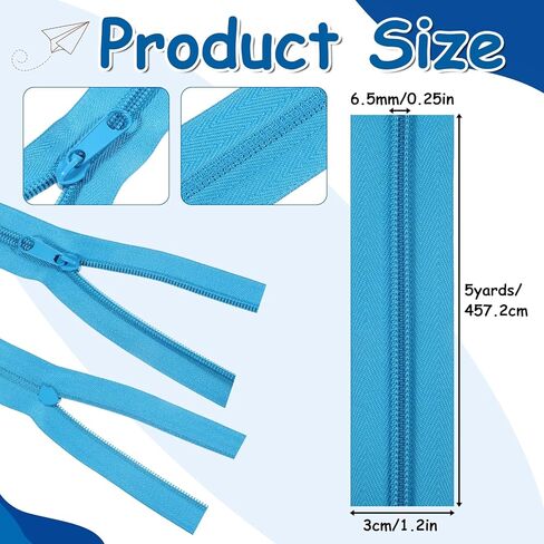 12 Pcs 60 Yards Colourful Zippers for Sewing #5 Nylon Coil Zippers 12 Color Assorted Zipper for Sewing with 120 Zipper Sliders for Women Men Sewings Supplies for Clothes, Bag,Purse Making Supplies Kit in Saudi Arabia