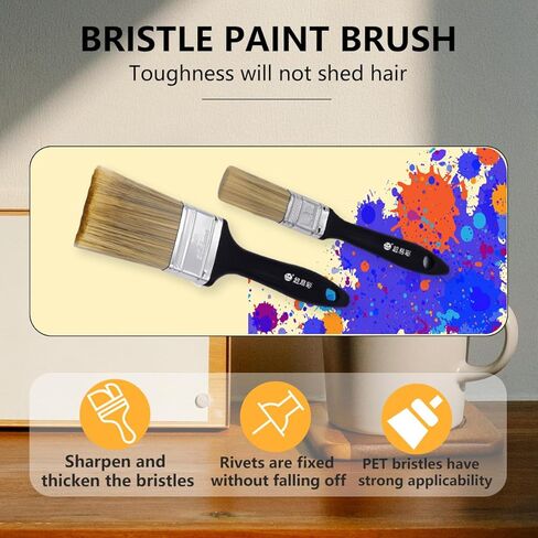 Brushes for Oil Painting Painting Knife Set 5pcs Stainless Steel Palette Knives Background Blender Brush and Fan Blender Artist Brush 2 &1inch Landscape Brushes for Oil Canvas Acrylic Painting in Saudi Arabia
