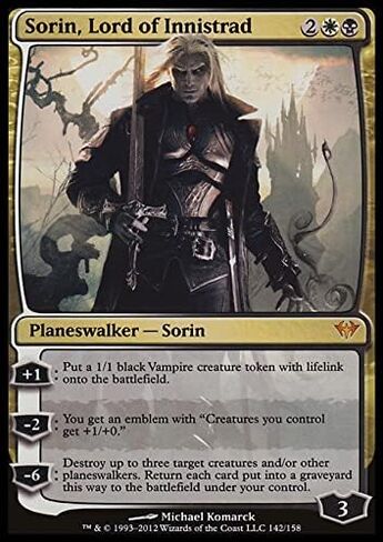 Magic: The Gathering Singles Sorin, Lord of Innistrad (142) Dark Ascension DKA, Multi-colored, DKA142 in Kuwait