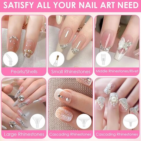 Mabor 19Pcs Diamond Dot Pen with Tray, Glue Clay, and Plastic Various Replacement Tips, 5D Diamond Art Pens Tools with Dual-Ended Drill Pen Accessories for Adults DIY Nail Art Crafts in Saudi Arabia