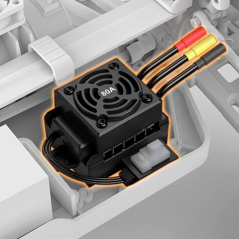 Hosim Brushless 80A ESC RC Car Parts for Hosim X17/X25/X27 Models 1/8 Scale Hobby RC Truck (Parts No.X25-DT85) in Saudi Arabia