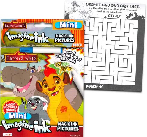 Disney Magic Ink Coloring Book Set - Bundle with 6 Imagine Ink Books for Boys Kids Toddlers Featuring Cars, Toy Story, and Lion Guard with Invisible Ink Pens in Saudi Arabia