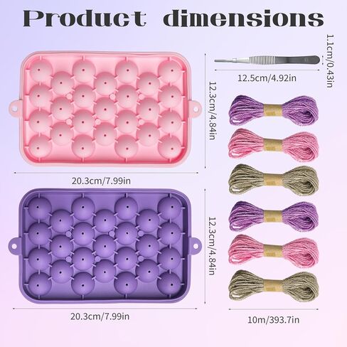 Grape Soap Making Kit,Handmade Soap Grape Mould,Hemp Rope，Tweezers，Can be Given as A Gift in Kuwait