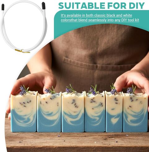 2Pcs Flexible Soap Swirl Tools, Soap Swirl Tools Bendable Soaps Making Tool Supplies 25.6" Hanger Swirls Wire for Cold Process Soaps, Hanger Swirls Tool for Adjustable Hangers Wire for Molds Up to 18" in Saudi Arabia