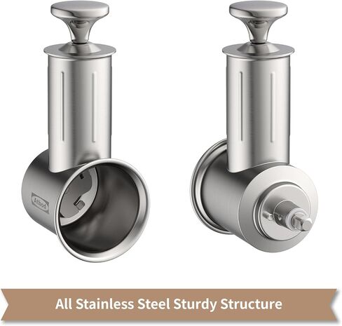 ملحق تقطيع وتقطيع من الفولاذ المقاوم للصدأ لخلاط حامل KitchenAid، ومرفق مبشرة الجبن لـ KitchenAid مع 5 شفرات، آمن للاستخدام في غسالة الأطباق in Kuwait