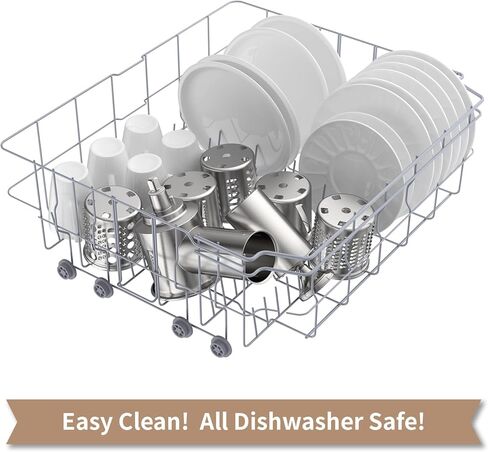 ملحق تقطيع وتقطيع من الفولاذ المقاوم للصدأ لخلاط حامل KitchenAid، ومرفق مبشرة الجبن لـ KitchenAid مع 5 شفرات، آمن للاستخدام في غسالة الأطباق in Kuwait