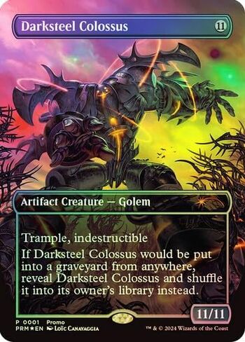 Darksteel Colossus (أكاديمية السحر) (بلا حدود) (رقائق معدنية) (001) MTG in Kuwait