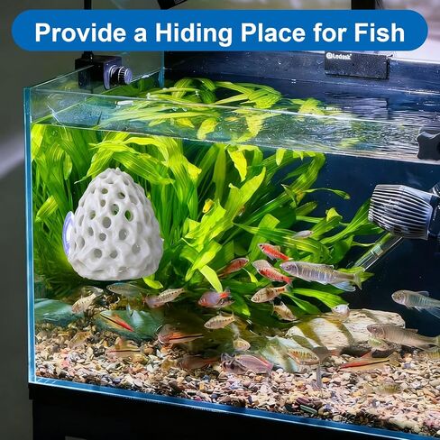 Shrimp Hide Shrimp Hides for Aquarium Betta Habitat Fish Tanks Tunnel with Suction Cup Aquarium Fishes Hideout Ornament Accessories for Small Fish Guppy in Saudi Arabia