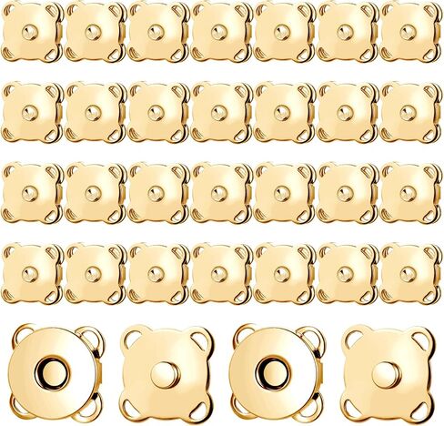 30 Sets Gold Plum Magnetic Snaps Buttons 14mm Magnetic Snaps Sewing Plum Buttons for Purses Handbags Clothes in Saudi Arabia