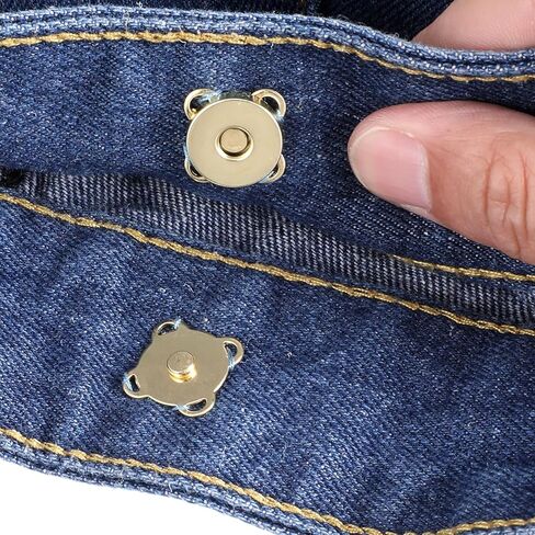 30 Sets Gold Plum Magnetic Snaps Buttons 14mm Magnetic Snaps Sewing Plum Buttons for Purses Handbags Clothes in Saudi Arabia