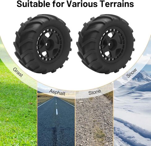1/14 RC Car Tires and Wheels, daitoku 12mm Hex RC Truck Tires for TRAXXAS 1/16 E-Revo Rlaarlo HSP 94186 16208 16209 16210 WLtoys 144001 MJX16208 HBX2105A 3101A 1/14 1/16 Truck in Saudi Arabia