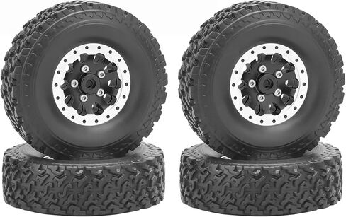 عجلات وإطارات Daitoku 1/12 Beadlock RC لـ WPL C14 C24 C34 C44 B14 B24 B16 B36 MN MN78 D90 MN90 MN91 MN96 MN98 MN99 MN99S (أسود) in Saudi Arabia