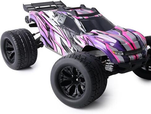 Preglued 12mm Hex RC Wheels Tires 1/10 Scale RC Truck Tires and Wheels 2.8" MT Tyres for Traxxas Rustler Stampede 2WD 4x4 VXL Hoss E-Revo Redcat Volcano EPX Riaario Amoril 1-10 RC Monster Truck in Saudi Arabia