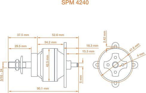 محرك سبيكتروم افيان 4240-1000 كيلو فولت بدون فرشاة، SPMXAM4675 in Saudi Arabia