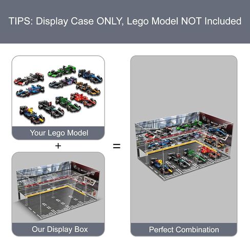 Acrylic Display Case for Lego Speed Champions Ultimate Formula 1 Collector's Pack, Dust-Proof Protective Showcase Box for F1 Model Car Kit (Model Car NOT Included) in Kuwait