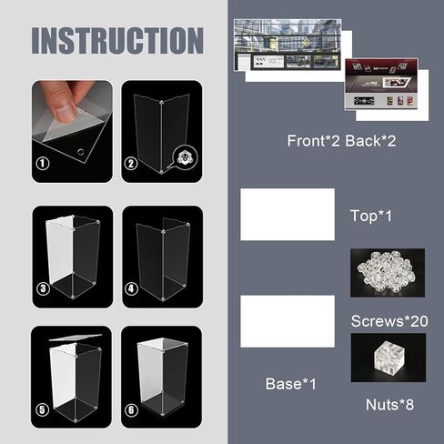 Acrylic Display Case for Lego Speed Champions Ultimate Formula 1 Collector's Pack, Dust-Proof Protective Showcase Box for F1 Model Car Kit (Model Car NOT Included) in Kuwait