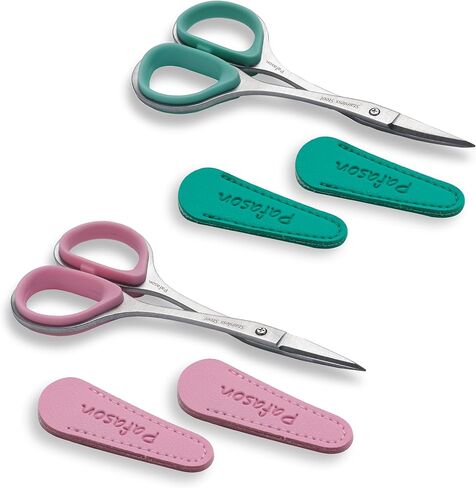 مجموعة مقصات الخياطة الدقيقة والحادة من PAFASON مكونة من قطعتين منحنيتين مستقيمتين لخياطة اللحف والتطريز والحياكة المتقاطعة وخيط الكروشيه ونسيج ورقي وتفاصيل القطع من الفولاذ المقاوم للصدأ in Kuwait