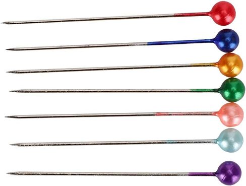 Zerodis Sewing Pins Color Sewing Pearl Pin Pearlized Ball Head Quilting Pins Multicolor Corsage Stick Pin for Household DIY Patch Work Handmade Quilting and Stationery Other in Saudi Arabia
