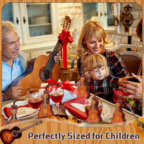 Tanlade 24 Pcs 10 oz Guitar Shaped Cups Bulk with Straw Plastic Guitar Cups Musical Theme Party Drinking Bottles Rock 80s Supplies for Music Birthday Party Carnival Decoration in Saudi Arabia