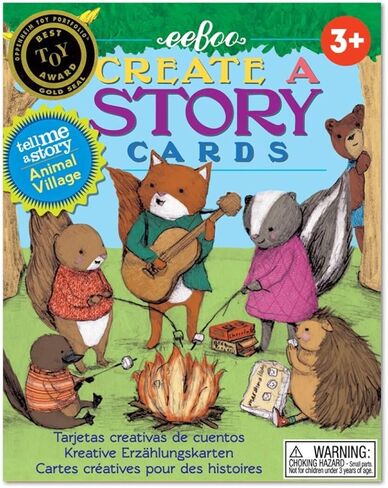 eeBoo: Animal Village Create A Story Pre-Literacy Cards, 36 Cards Included in The Set, Encourages Imagination, Creativity and Story-Telling, for Ages 3 and up in Saudi Arabia