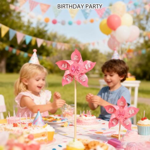 12 حزمة من دواليب عيد الميلاد على شكل كعكة عيد الميلاد، دوارات الرياح، مجموعة للفناء والحديقة، وديكورات حفلات أعياد الميلاد، وديكورات دولاب الهواء في الحديقة، ومفضلات الحفلات، والحديقة، والفناء. in Kuwait