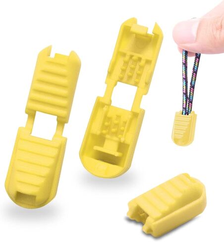 25 Pack Zipper Pull Tabs Cord Ends Tips Shoe Lace End Clips Cord Lock for Paracord Molle Backpack Quick No Tied Shoelace Triathlon Marathon Running Shoe in Saudi Arabia