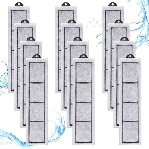 12 Pcs Filter Cartridges Replacement Refill Compatible with RF-S for Desktop Aquariums in Kuwait