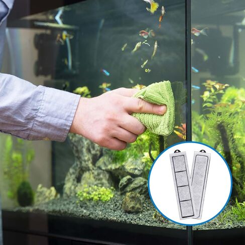 12 Pcs Filter Cartridges Replacement Refill Compatible with RF-S for Desktop Aquariums in Kuwait