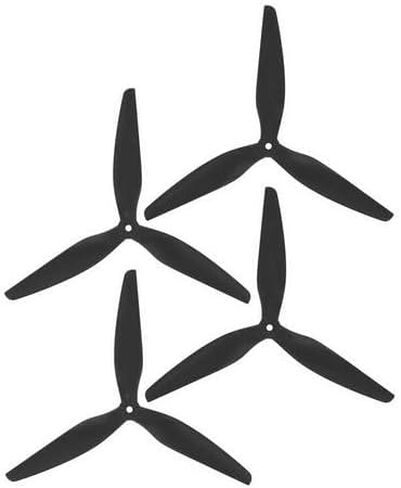 4pcs HQProp MacroQuad 9x5x3 9 Inch 3-Blade Propeller Set (2X CW / 2X CCW) Glass Reinforced Nylon in Saudi Arabia