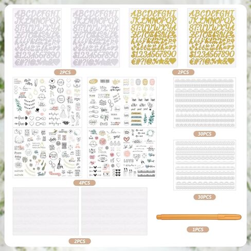 Draupnir 8 × 8 بوصة رسائل إلى العروس سجل القصاصات كتاب ذاكرة الزفاف مع الدانتيل اللؤلؤ الزفاف رسائل معدنية ملصقات الانحناء القلم الزفاف DIY ورقة فارغة سجل القصاصات ألبوم الصور علامة كتاب الضيوف in Saudi Arabia