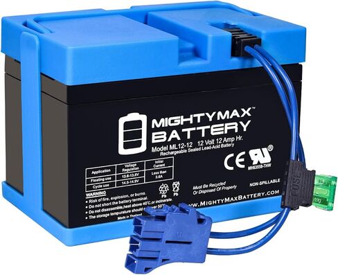 بطارية Mighty Max 12V 12AH بديلة متوافقة مع عجلات الحركة Mega Tredz Yamaha Raptor 700R Disney Frozen Sleigh التي تعمل بالبطارية أثناء الركوب in Kuwait
