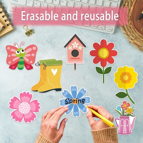 72PCS Hello Spring Cutouts for Bulletin Board Decoration, Assorted Spring Animal Flowers Paper Cut-Outs for Springtime Holiday Party Home Office Classroom Bulletin Board Wall Decor in Saudi Arabia
