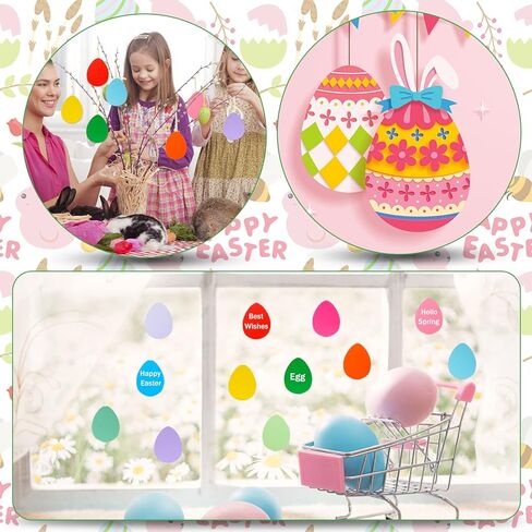 144 Pcs Large Easter Egg Cutouts 6 Inch Paper Egg Shape Cut-Outs Assorted Color Easter Egg Accents Classroom Decoration for Kids School Craft Projects Classroom Spring Easter Party Decor in Saudi Arabia