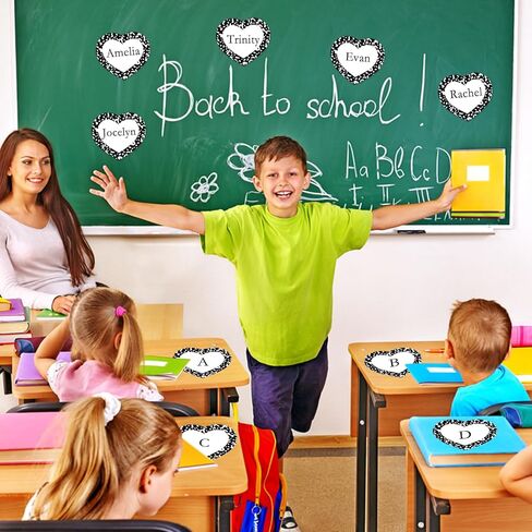 FOBSME 120 Pcs Black Composition Heart Cutouts 3.94 Inch Heart Bulletin Board Cutouts Accents Paper Composition Hearts Name Tags for DIY Crafts Valentine Back to School Mother Day Classroom Decor in Saudi Arabia