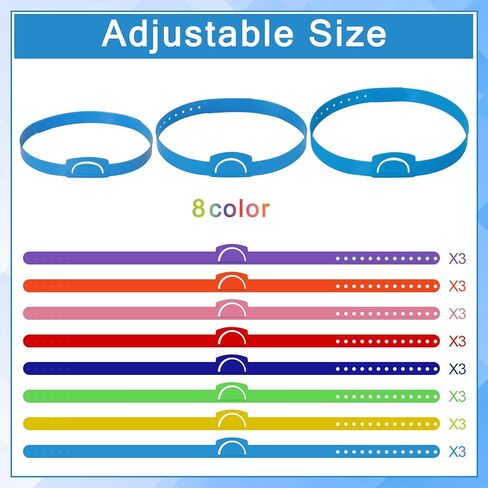 24 قطعة من عصابات الرأس Guess Who Game، عصابات رأس قابلة للتعديل، يمكن إدخال بطاقات، عصابة رأس متعددة الألوان للألعاب الليلية وأنشطة الحفلات العائلية (24 قطعة، 8 ألوان) in Kuwait