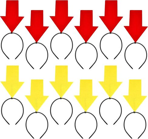 12 Pack Red Arrow Headbands Creative Symbol Headband Funny Headband Arrow for Halloween Costume Concert Gag Gifts in Kuwait