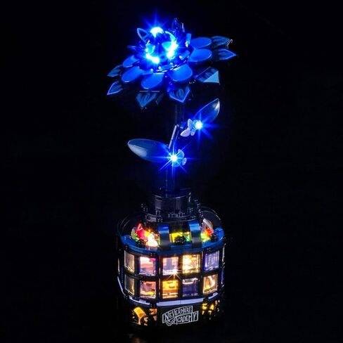 BrickBling LED Lighting Kit Compatible with Lego Wednesday Black Dahlia Flower, Creative Light Compatible with Lego 76784, Gift Idea for Birthdays-Excluding Bricks in Saudi Arabia