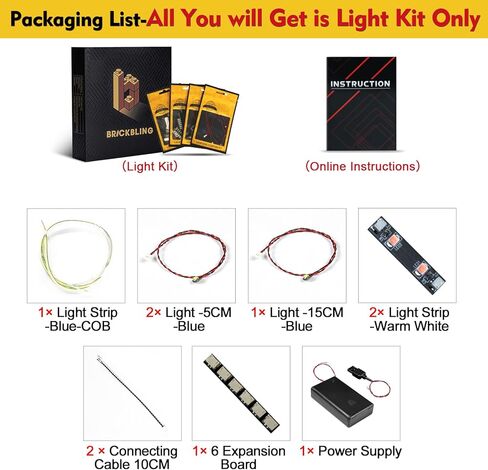 BrickBling LED Lighting Kit Compatible with Lego Wednesday Black Dahlia Flower, Creative Light Compatible with Lego 76784, Gift Idea for Birthdays-Excluding Bricks in Saudi Arabia