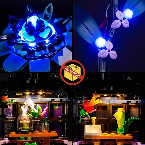 BrickBling LED Lighting Kit Compatible with Lego Wednesday Black Dahlia Flower, Creative Light Compatible with Lego 76784, Gift Idea for Birthdays-Excluding Bricks in Saudi Arabia