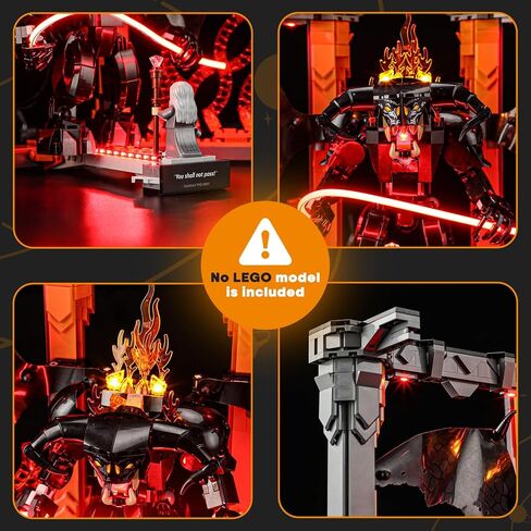 LIGHTAILING Light for Lego-10367 Balrog Book-Nook - Led Lighting Kit Compatible with Lego Building Blocks Model - NOT Included The Model Set in Saudi Arabia