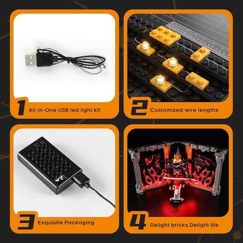 LIGHTAILING Light for Lego-10367 Balrog Book-Nook - Led Lighting Kit Compatible with Lego Building Blocks Model - NOT Included The Model Set in Saudi Arabia