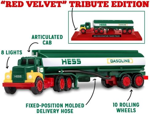 مجموعة Hess 2025 Mini - إصدار محدود 5 في 1 لعبة شاحنات ومقطورات مصغرة مزودة بأضواء وأجزاء متحركة وقواعد عرض in Saudi Arabia