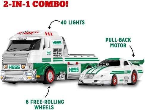 مجموعة Hess 2025 Mini - إصدار محدود 5 في 1 لعبة شاحنات ومقطورات مصغرة مزودة بأضواء وأجزاء متحركة وقواعد عرض in Saudi Arabia