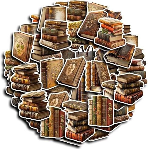 50Pcs Waterproof Vintage Stickers, Scrapbooking Supplies Kit,Aesthetic Decorative Craft Sticker for Planner, Bullet Journaling, Junk Journal, Water Bottles, Laptop, Retro Craft.Butterfly in Saudi Arabia